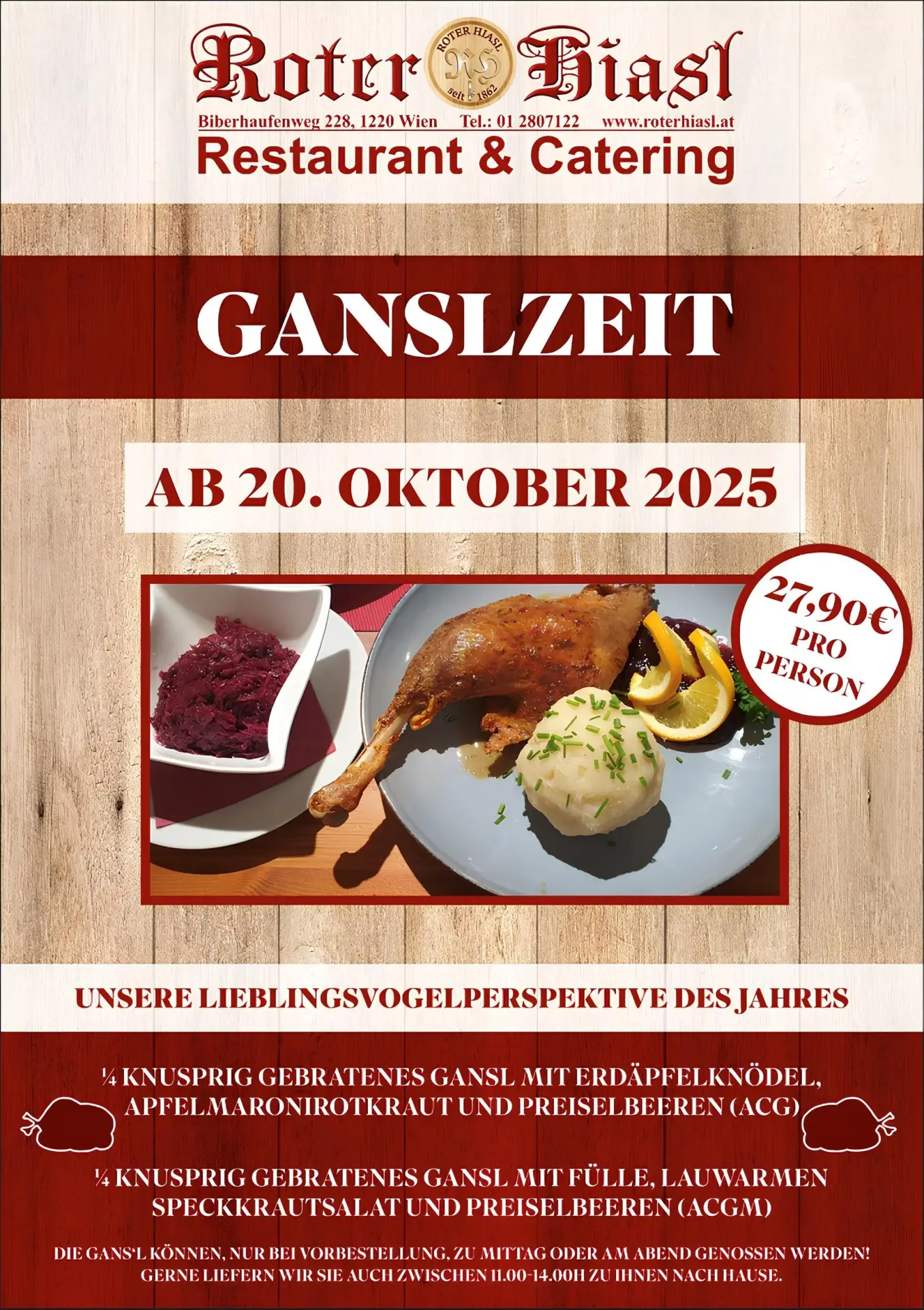Ganslzeit 2025 Roter Hiasl Wien Ganslzeit 2025 Roter Hiasl Wien