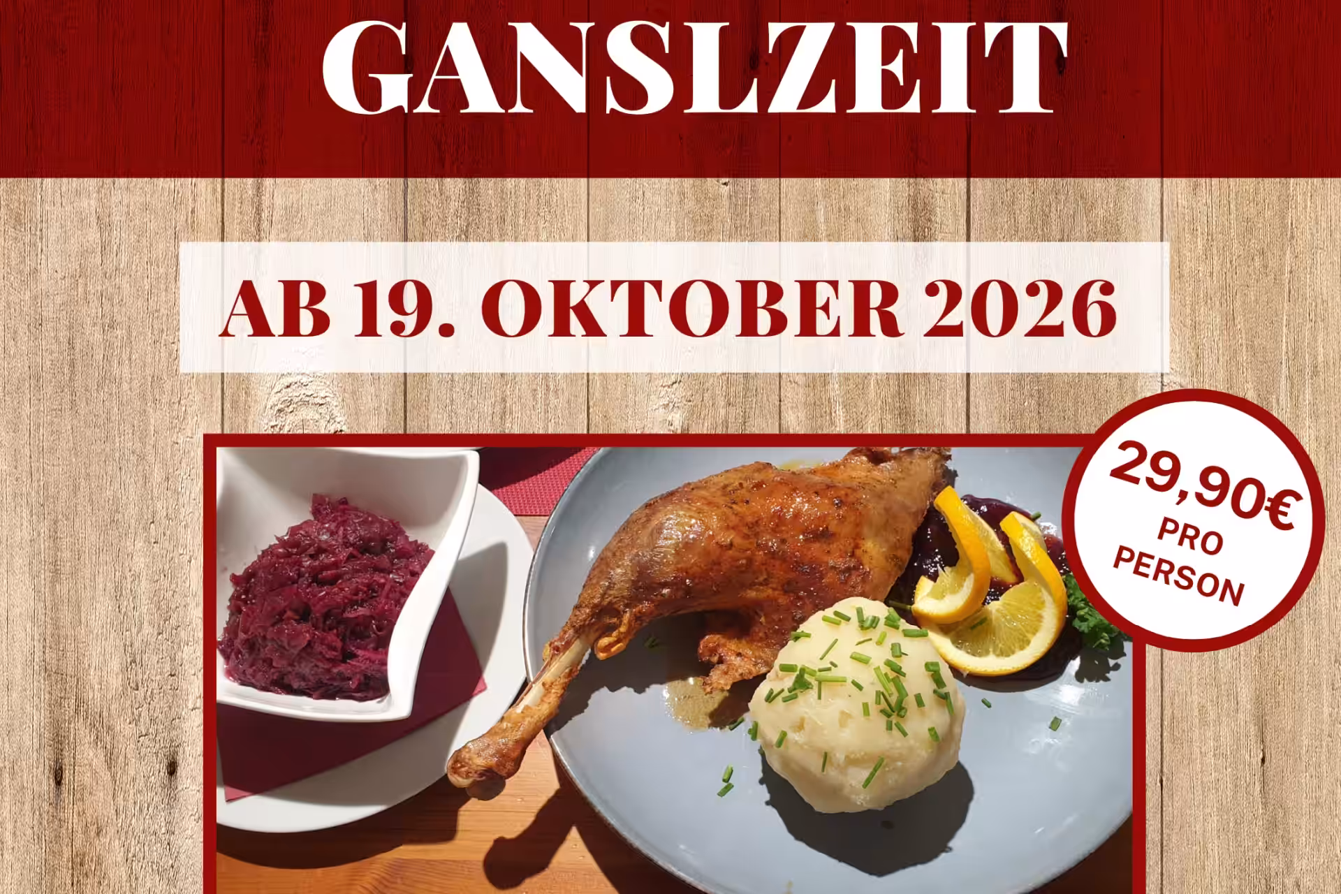Ganslzeit 2026 Roter Hiasl