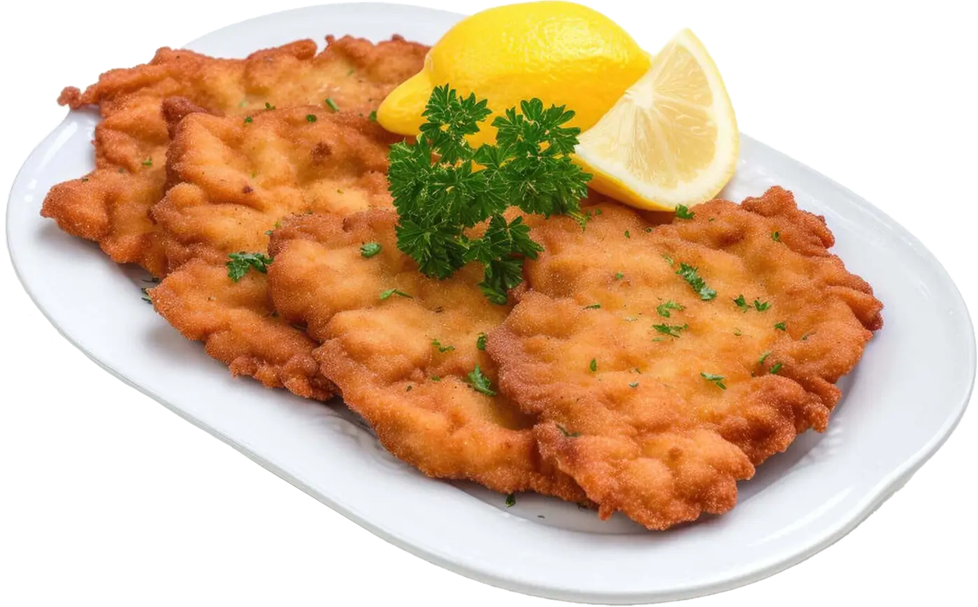 Roter Hiasl Wiener Küche Schnitzel Zitrone