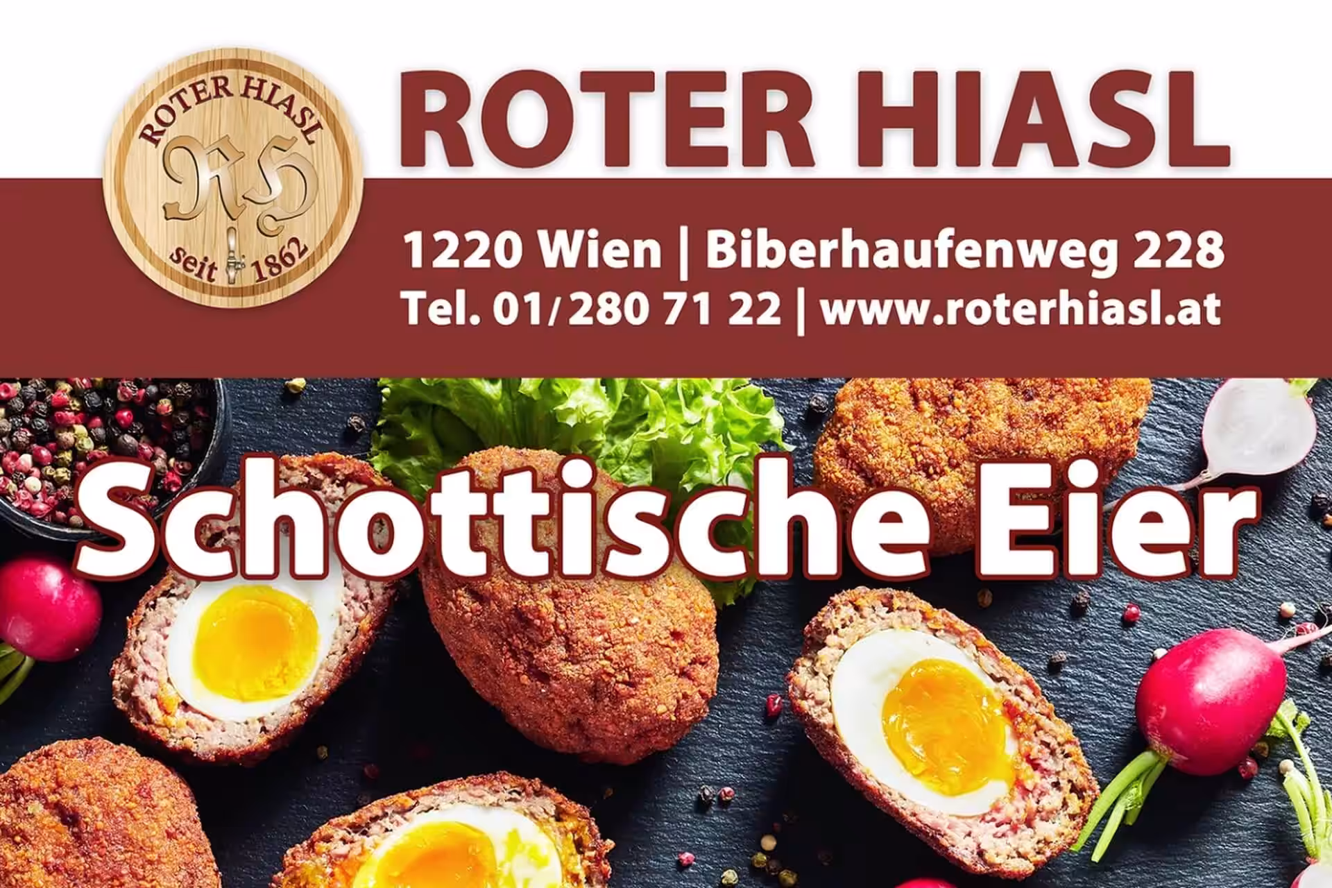 Schottische Eier 2026 Roter Hiasl Wien