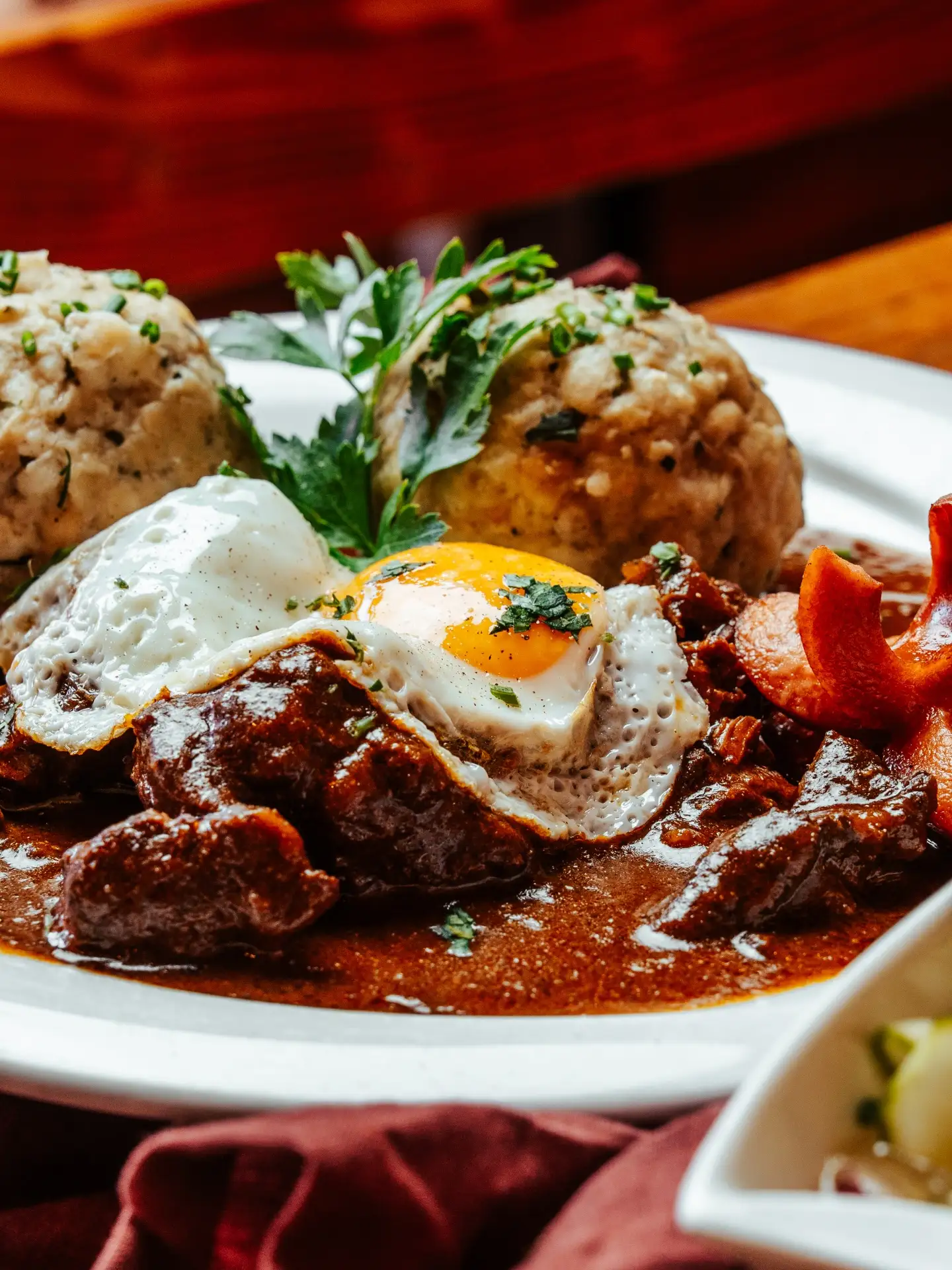 Wiener Küche in einem Wiener Restaurant Roter Hiasl